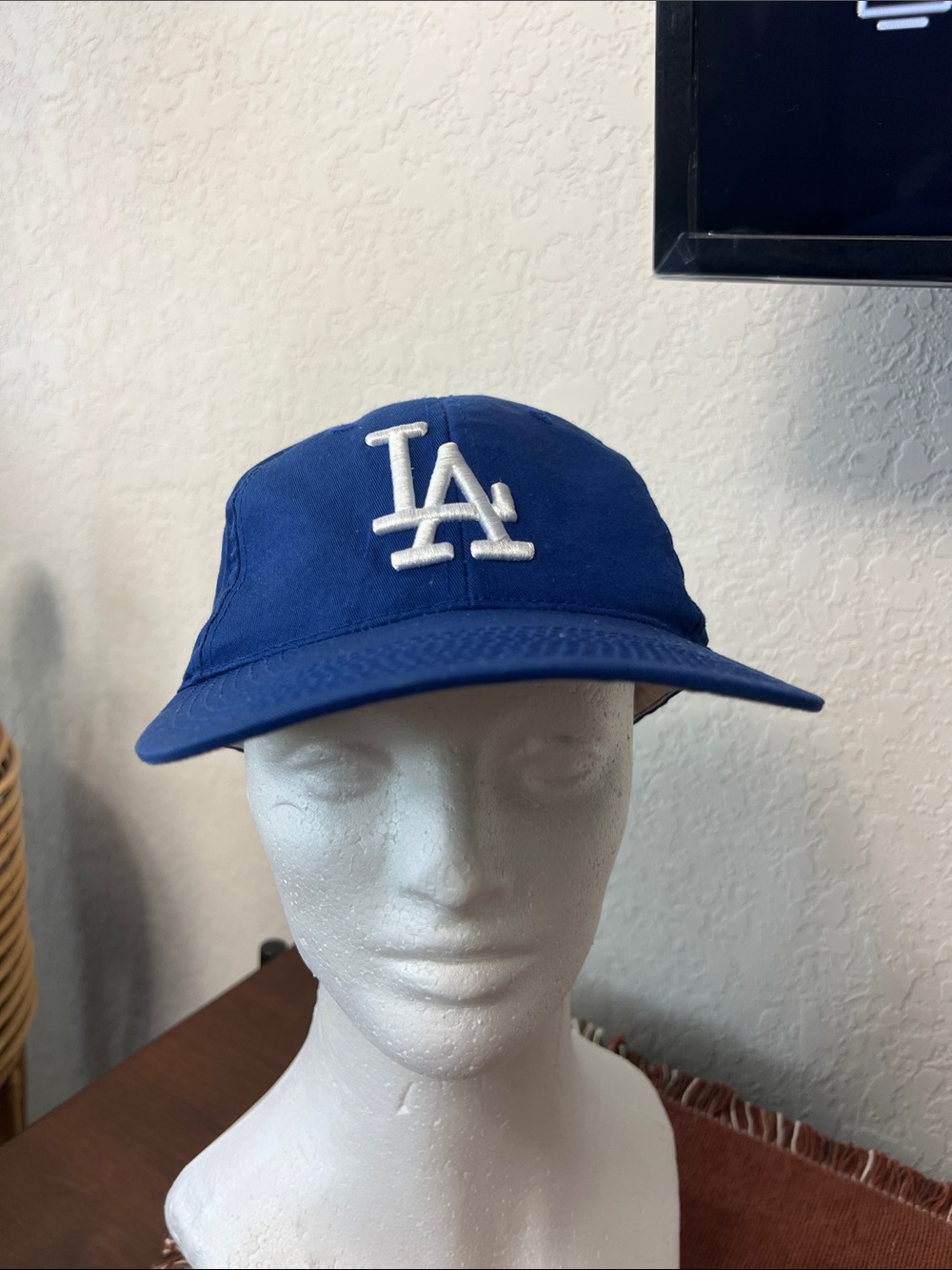 MLB Kids LA Baseball Cap in Blue with White Logo